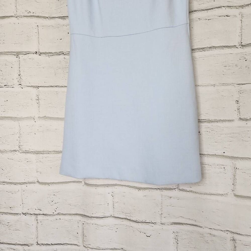 Aritzia Babaton Womens Dew Blue Satin Spectre Mini Fit and Flare Dress Size 2 - Picture 3 of 10